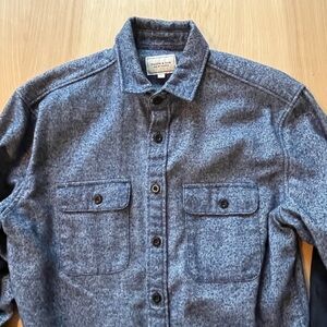 Frank & Oak Thick Blue Flannel Shirt